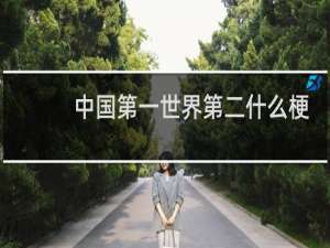 中国第一世界第二什么梗
