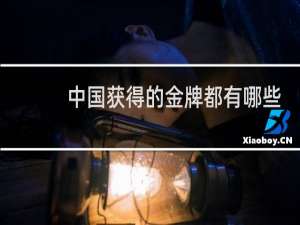 中国获得的金牌都有哪些