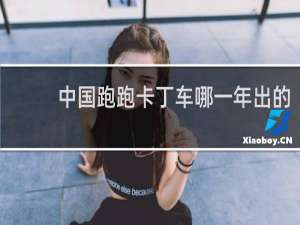 中国跑跑卡丁车哪一年出的