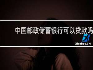 中国邮政储蓄银行可以贷款吗