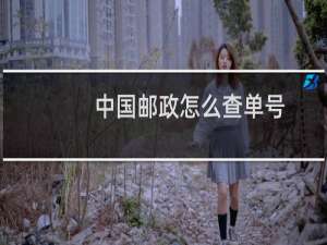 中国邮政怎么查单号