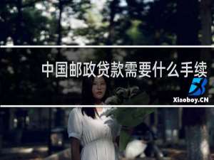 中国邮政贷款需要什么手续