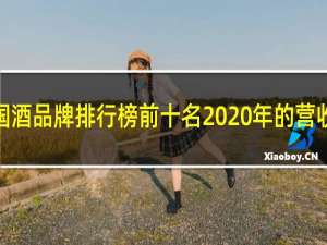 中国酒品牌排行榜前十名2020年的营收