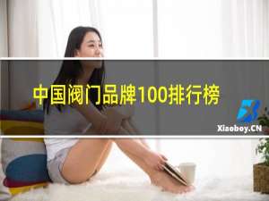 中国阀门品牌100排行榜