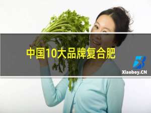 中国10大品牌复合肥