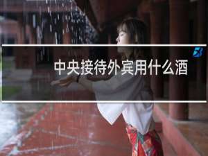 中央接待外宾用什么酒