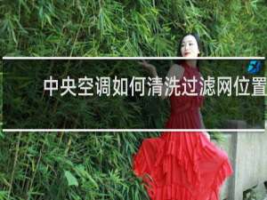 中央空调如何清洗过滤网位置