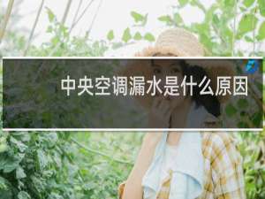 中央空调漏水是什么原因