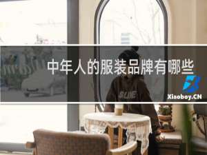 中年人的服装品牌有哪些