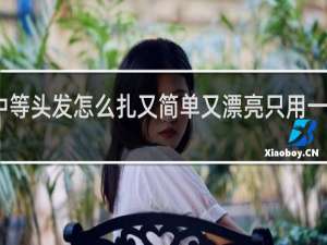 中等头发怎么扎又简单又漂亮只用一个皮筋