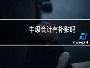 中级会计有补贴吗