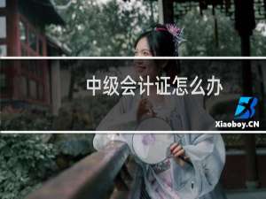 中级会计证怎么办