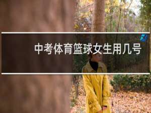 中考体育篮球女生用几号球