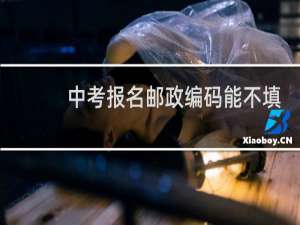 中考报名邮政编码能不填吗