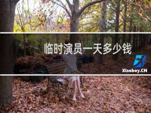 临时演员一天多少钱