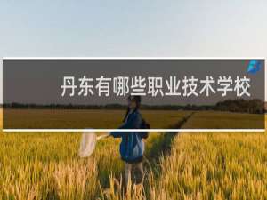 丹东有哪些职业技术学校