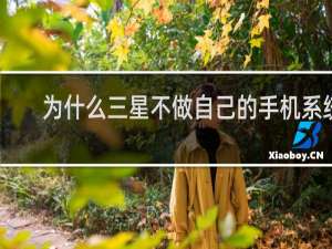 为什么三星不做自己的手机系统