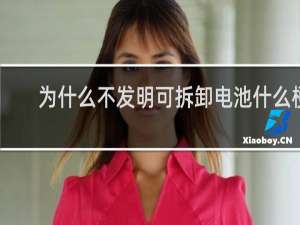 为什么不发明可拆卸电池什么梗