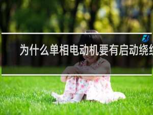 为什么单相电动机要有启动绕组