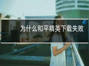 为什么和平精英下载失败
