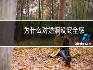 为什么对婚姻没安全感