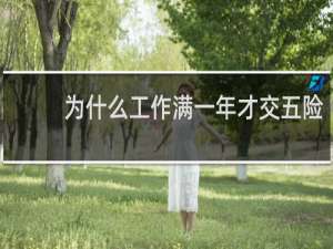 为什么工作满一年才交五险