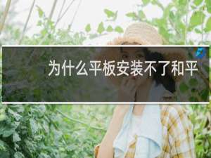 为什么平板安装不了和平精英(为什么平板下不了和平精英)