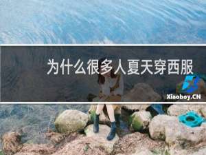 为什么很多人夏天穿西服