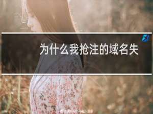 为什么我抢注的域名失败-域名及账户问题