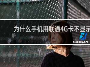 为什么手机用联通4G卡不显示