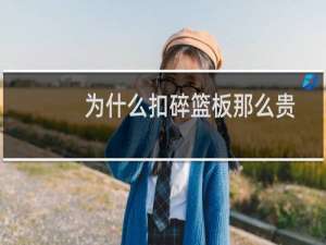 为什么扣碎篮板那么贵