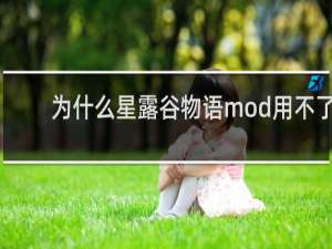 为什么星露谷物语mod用不了
