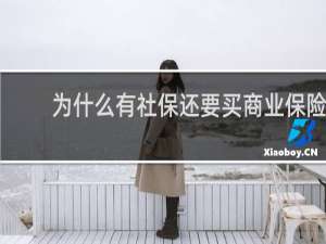 为什么有社保还要买商业保险