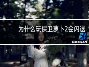 为什么玩保卫萝卜2会闪退