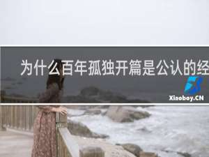 为什么百年孤独开篇是公认的经典