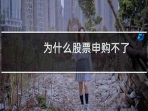 为什么股票申购不了