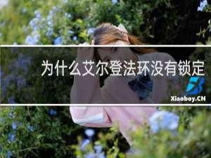 为什么艾尔登法环没有锁定