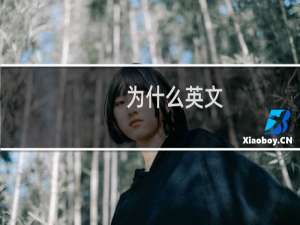 为什么英文