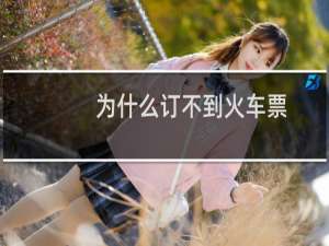 为什么订不到火车票