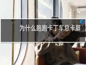 为什么跑跑卡丁车总卡屏