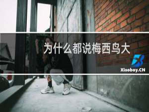 为什么都说梅西鸟大