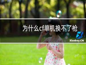 为什么cf单机换不了枪