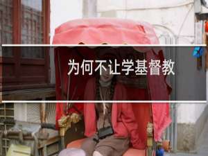 为何不让学基督教