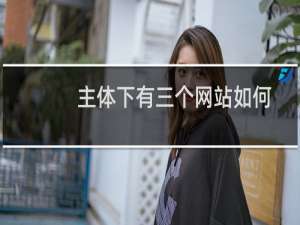 主体下有三个网站如何只备案一个网站