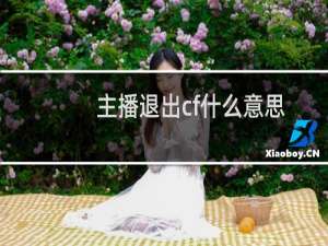 主播退出cf什么意思