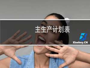 主生产计划表