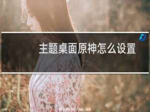 主题桌面原神怎么设置