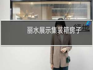 丽水展示集装箱房子