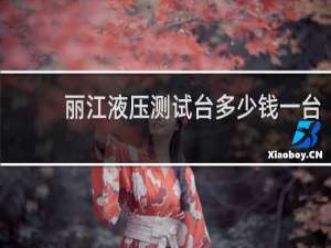 丽江液压测试台多少钱一台