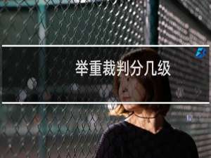 举重裁判分几级